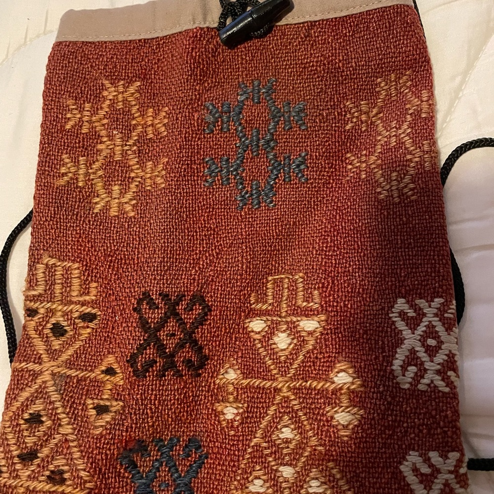 Vintage Embroidered/ Woven Sachel